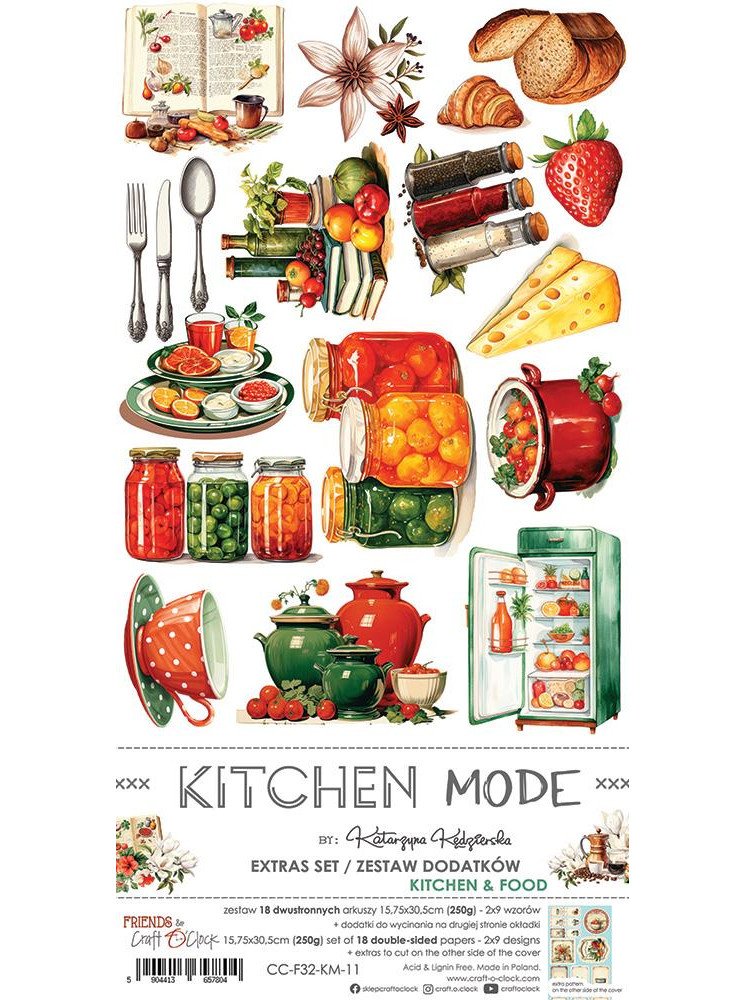 Pack de décors à découper - Kitchen & Food - Collection "Kitchen Mode" Pack de décors à découper - Kitchen & Food - Collection "Kitchen Mode"
