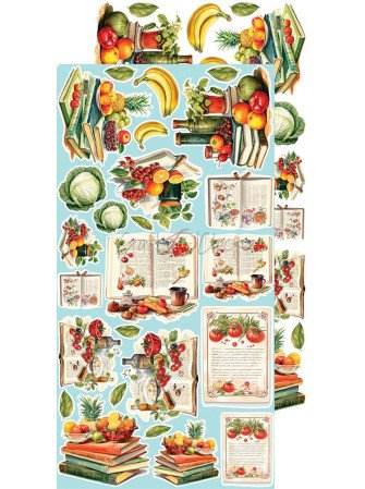 Pack de décors à découper - Kitchen & Food  - Collection  "Kitchen Mode"