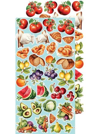 Pack de décors à découper - Kitchen & Food  - Collection  "Kitchen Mode"