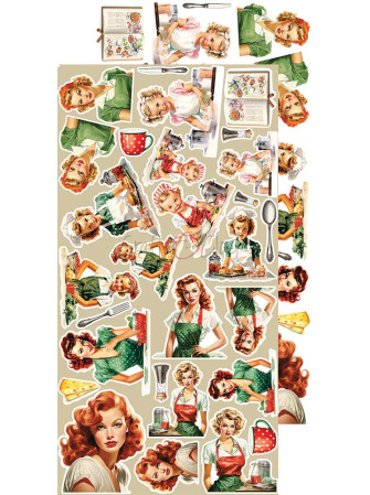 Pack de décors à découper - Mix  - Collection  "Kitchen Mode"