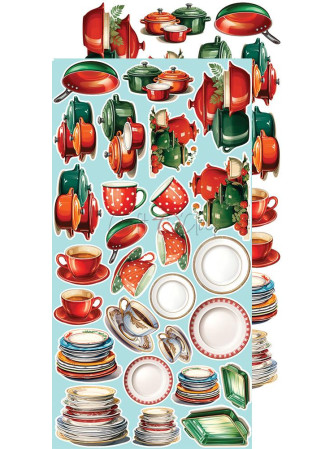 Pack de décors à découper - Mix  - Collection  "Kitchen Mode"