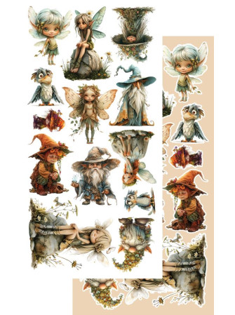 Pack de décors à découper  - Collection  "Tales of moss and fern"  - Alchemy of Art