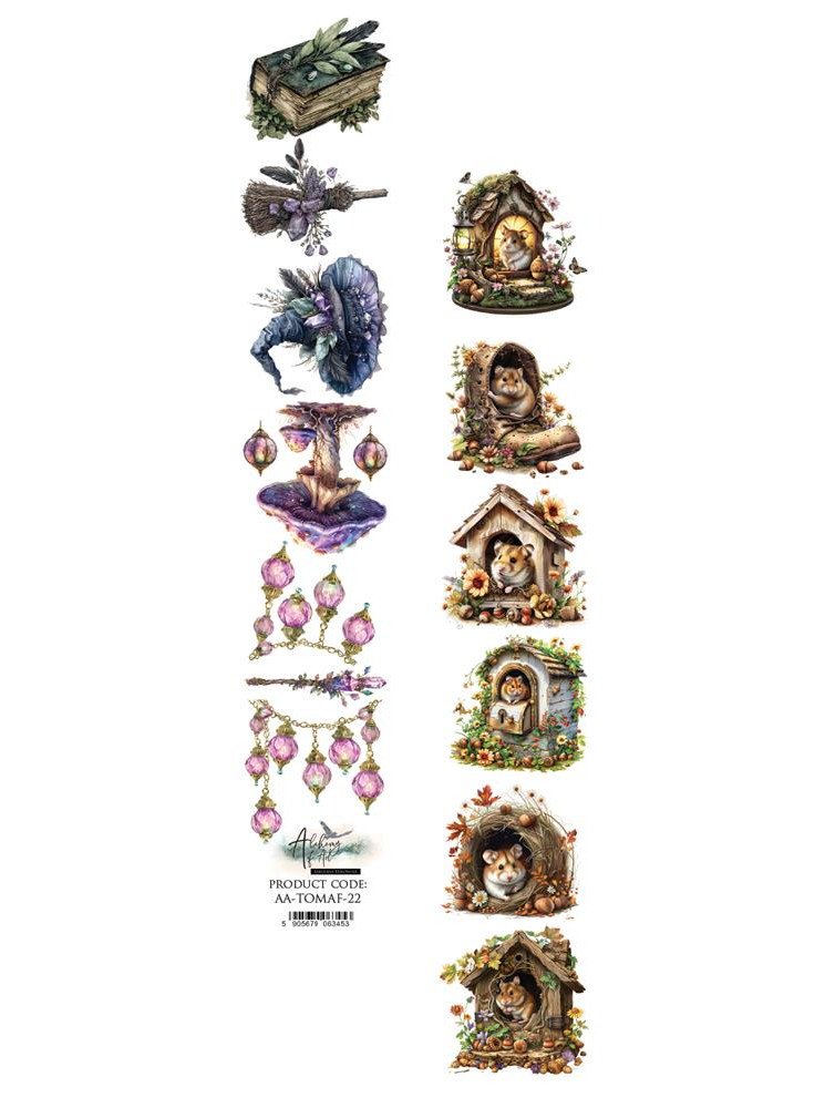 Languette de décors à découper - Collection "Tales of moss and fern" - Alchemy of Art Languette de décors à découper - Collection "Tales of moss and fern" - Alchemy of Art