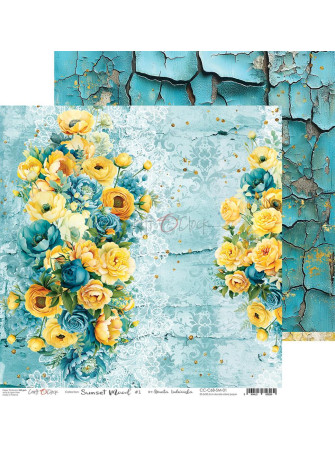 Pack papiers 15 x 15 cm - Collection "Sunset Mood" - Craft O'Clock