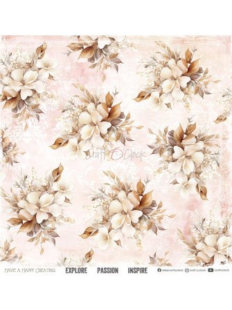 Pack papiers 20 x 20 cm - Collection "Girl & Curl" - Craft O'Clock