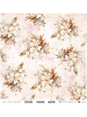 Pack papiers 20 x 20 cm - Mix imprimés + basics - Collection "Girl & Curl" - Craft O'Clock