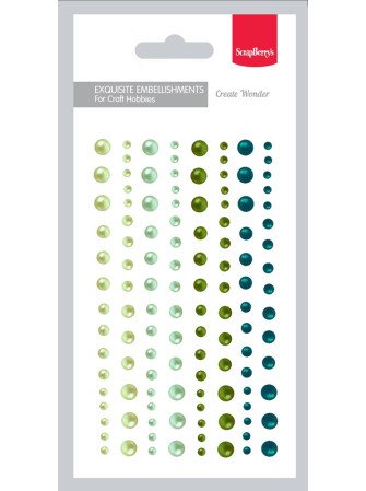 Demi perles - Vert -...