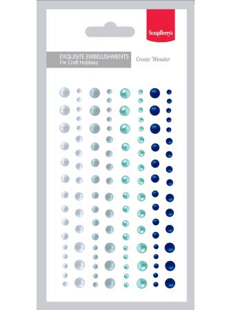 Demi perles - Bleu -...