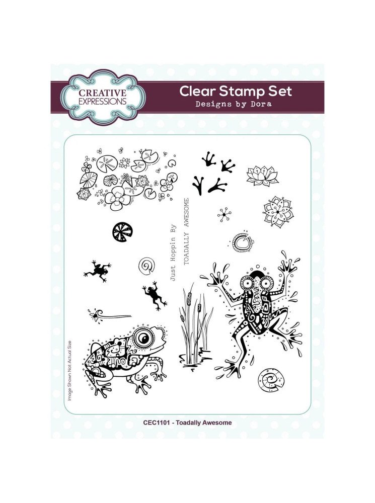Toadally Awesome - Tampon clear - Collection "Dora" - Creative Expressions