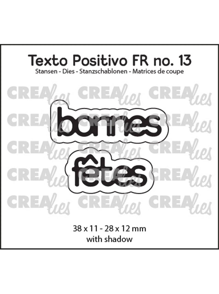 Bonnes fêtes - matrice de découpe - Crealies