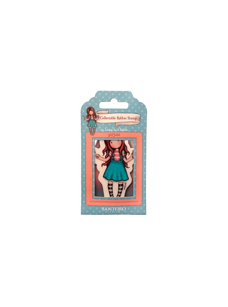 Living In A Bubble - Mini Gorjuss 23 - Tampon caoutchouc - Santoro