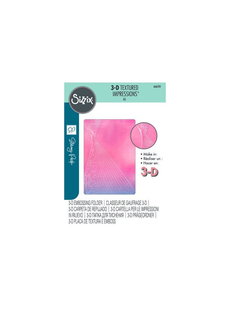 Plaque d'embossage 3 D - Cosmopolitan Tresse - Sizzix