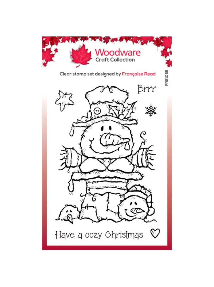 Tampon clear : topHat Snowman - Woodware Craft Collection - Creative Expression
