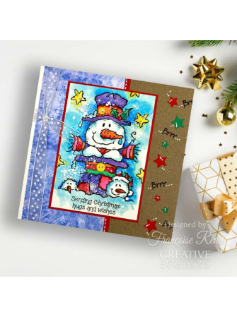 Tampon clear : topHat Snowman - Woodware Craft Collection - Creative Expression