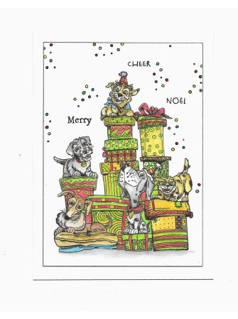 Tampon clear N° 1212 : Pawsome Bonanza - Collection "Yuletide Extravaganza" - Aall & create