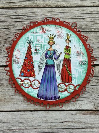 Tampon clear N° 1220 : Angel Wings - Collection "Yuletide Extravaganza" - Aall & create