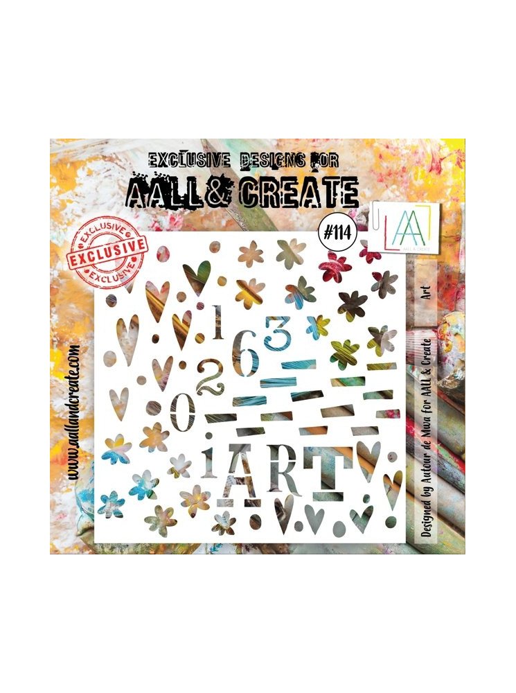 Stencil N°114 - Art  - Aall & create