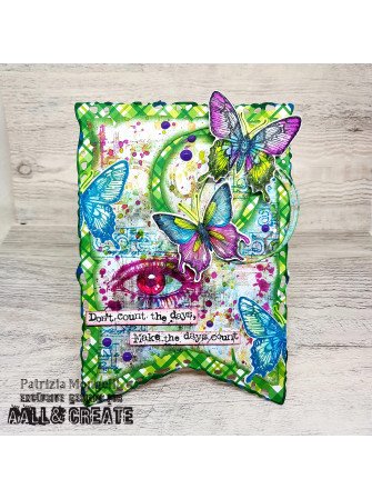 Tampon clear N° 1154 : Eyeful - Collection "Pop Corn" - Aall & create