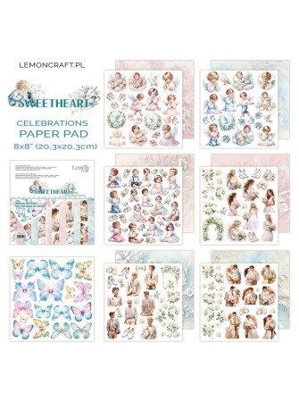 Pack papiers Celebrations - Collection "Sweetheart" - Lemon Craft