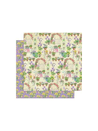 set de 16 papiers imprimés double face - graphic 45 - grow with love