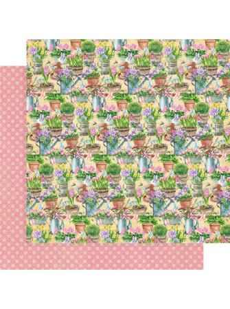set de 16 papiers imprimés double face - graphic 45 - grow with love