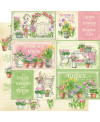 set de 16 papiers imprimés double face - graphic 45 - grow with love