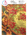 Pack de 5 papiers imprimés perlés simple face - The Nutcracker - Ciao Bella