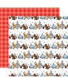 Pack 12 papiers imprimés - Collection "Winnie The Pooh Christmas" - Echo Park