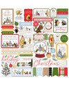 Pack 12 papiers imprimés - Collection "Winnie The Pooh Christmas" - Echo Park