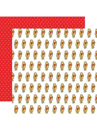 Pack 12 papiers imprimés - Collection "Winnie The Pooh Christmas" - Echo Park