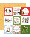 Pack 12 papiers imprimés - Collection "Winnie The Pooh Christmas" - Echo Park