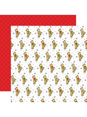 Pack 12 papiers imprimés - Collection "Winnie The Pooh Christmas" - Echo Park