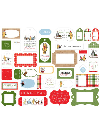 Frames & tags - Collection "Winnie The Pooh Christmas" - Echo Park