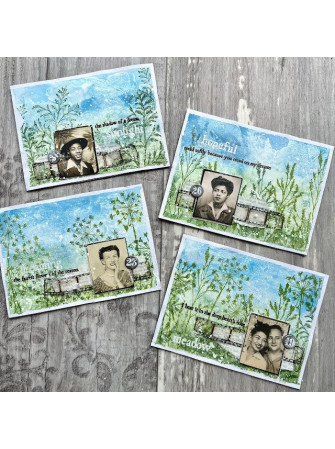 Tampon cling - Alison Bomber 41 - Collection Eclectica - PaperArtsy