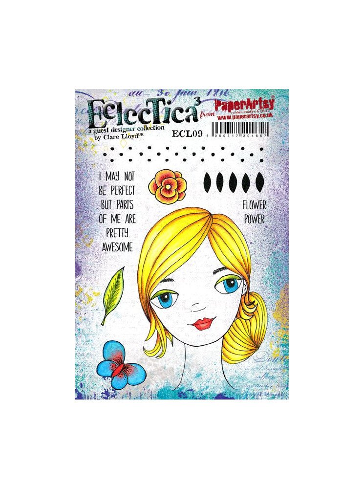 Tampon cling - Clare Lloyd 9 - Collection Eclectica - PaperArtsy