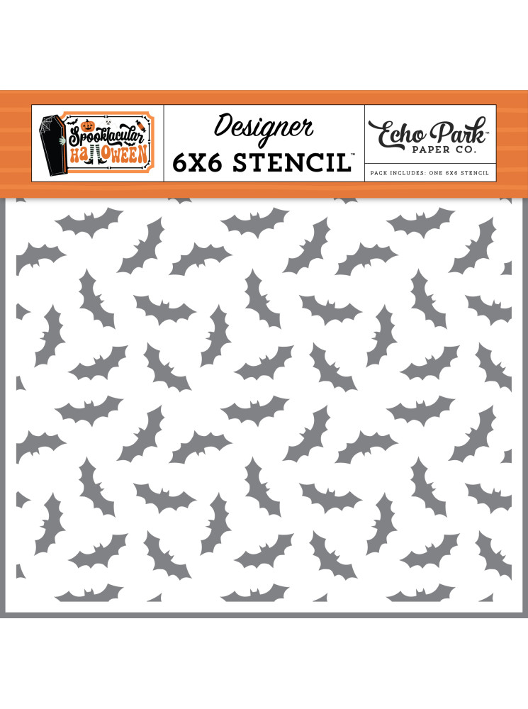 Stencil - Bats Bats Bats- Collection "Spooktacular Halloween" - Echo Park
