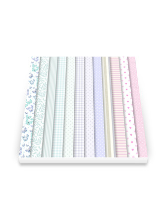Pack papiers  15 x 15 cm - Fairy Garden Journal Series - Art Impressions