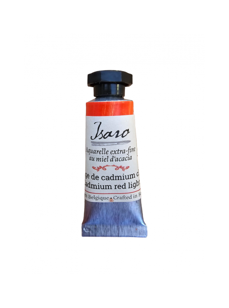 Aquarelle extra fine en tube - Rouge de Cadmium clair- Isaro