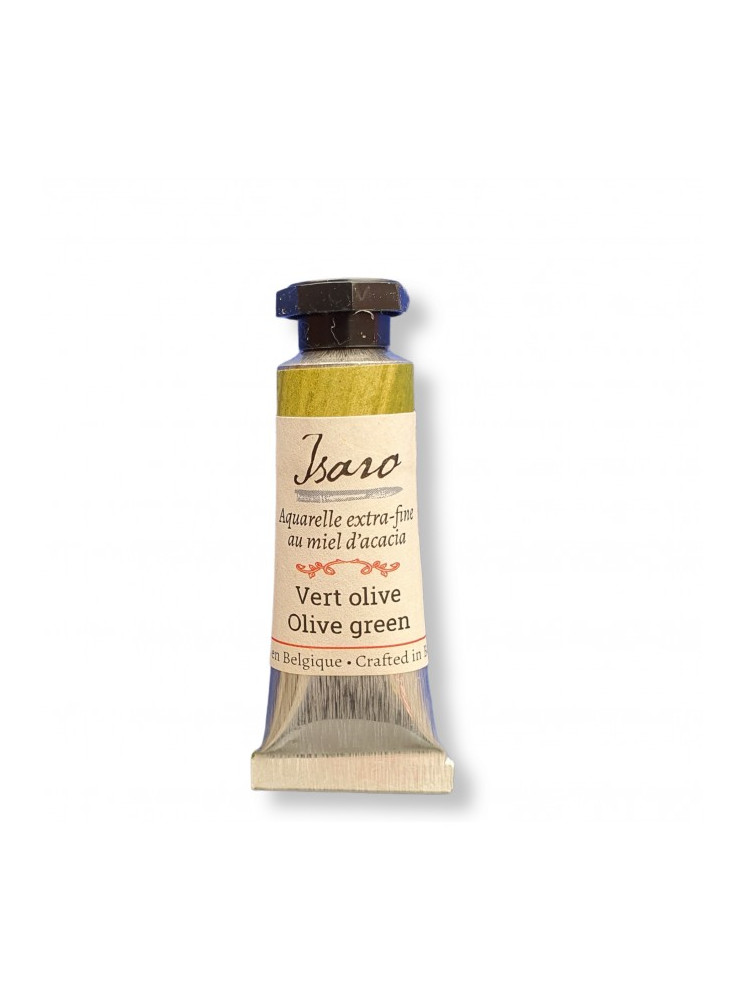Aquarelle extra fine en tube - Vert olive - Isaro