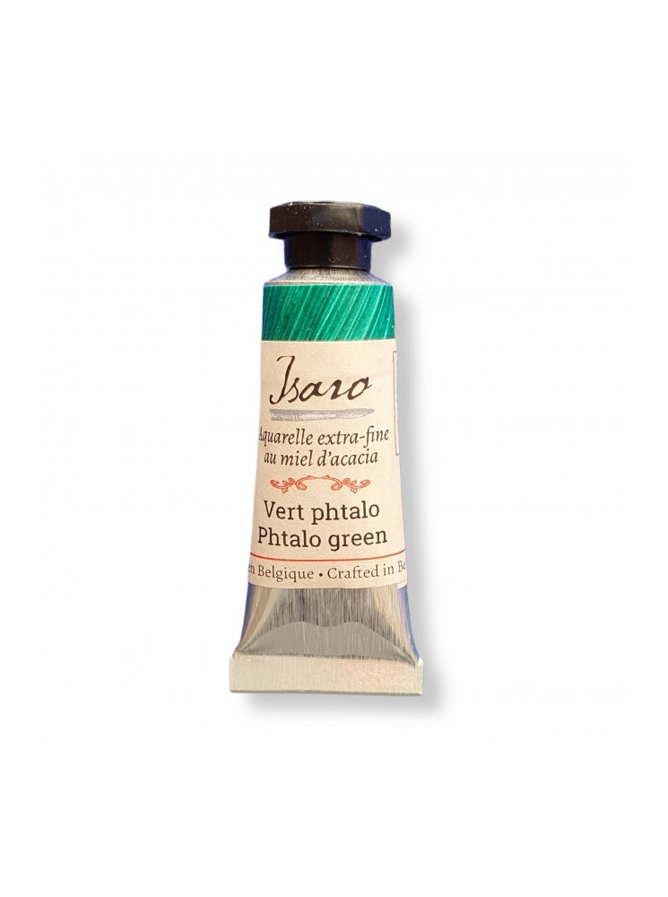 Aquarelle extra fine en tube - Vert phtalo - Isaro