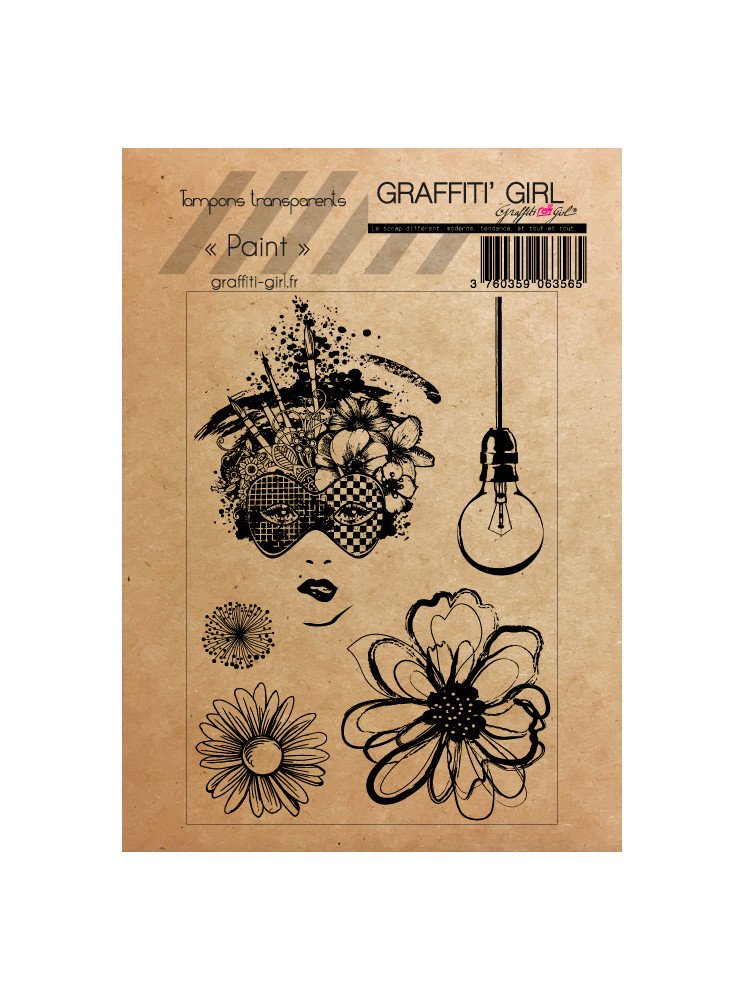 Paint - Tampon clear - Graffiti Girl