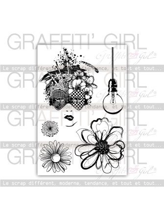 Paint - Tampon clear - Graffiti Girl