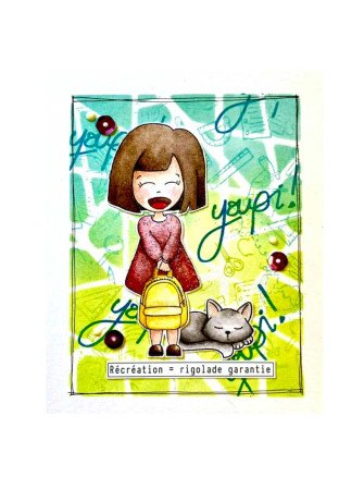School - Tampon clear - Graffiti Girl