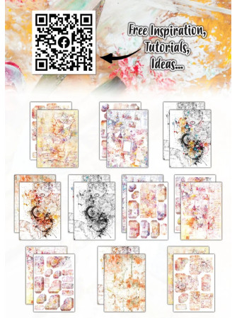 Pack de papiers imprimés A4 - Ethereal Expeditions - 15 - Collection "Cardinal Mail"  - Aall & Create