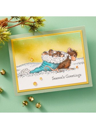 Tampon cling - Christmas Friends - Collection "House-Mouse" - Spellbinders