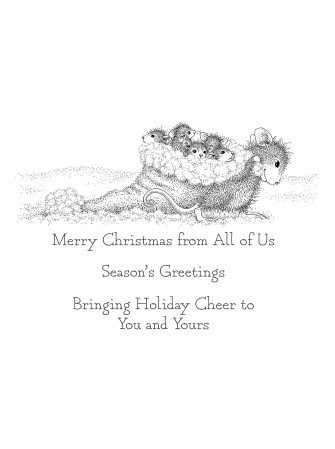 Tampon cling - Christmas Friends - Collection "House-Mouse" - Spellbinders