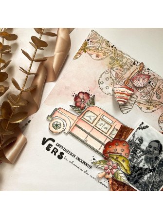 Tampons clear - Magic Bus - Collection "Peace And Love" - Chou & Flowers