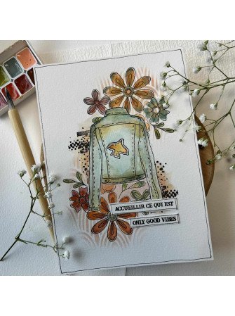 Tampons clear - Good Vibes - Collection "Peace And Love" - Chou & Flowers