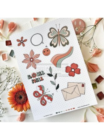 La Groovy Box - Collection "Peace And Love" - Chou & Flowers