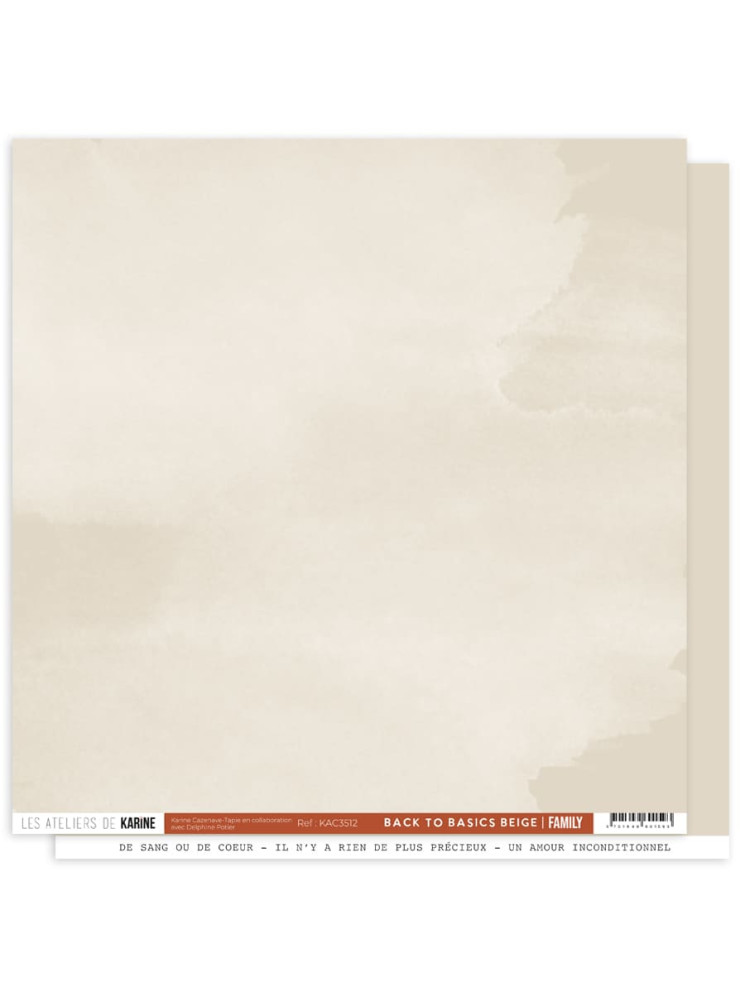 Back to Basics - Beige - Collection "Family" - Les Ateliers de Karine